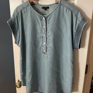 J Crew Chambray Top